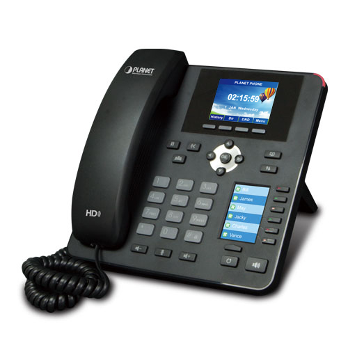 VIP-2140PT Planet High Definition Color PoE IP Phone with Dual Display