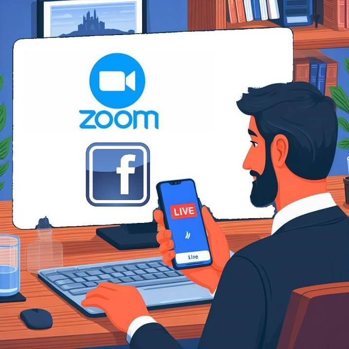 Facebook live streaming With Zoom